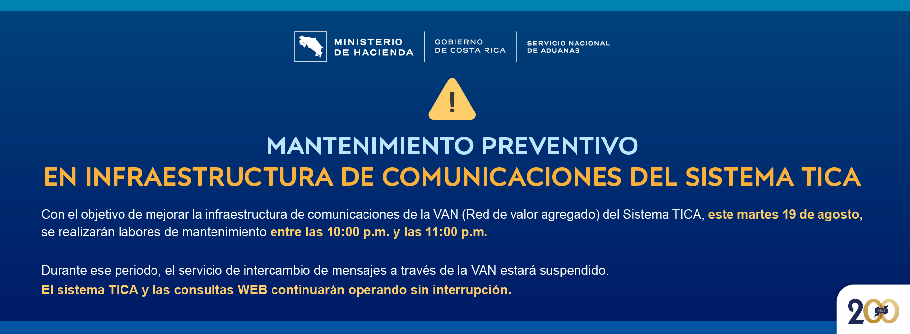 mantenimiento preventivo infraestructura de TICA   