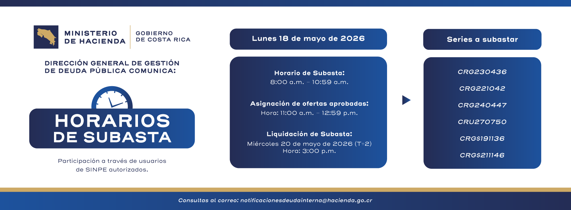   Subasta 18 mayo 2026 
