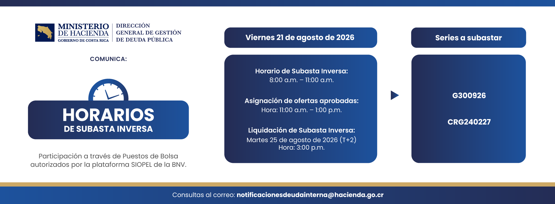   Subasta 21 agosto 2026 
