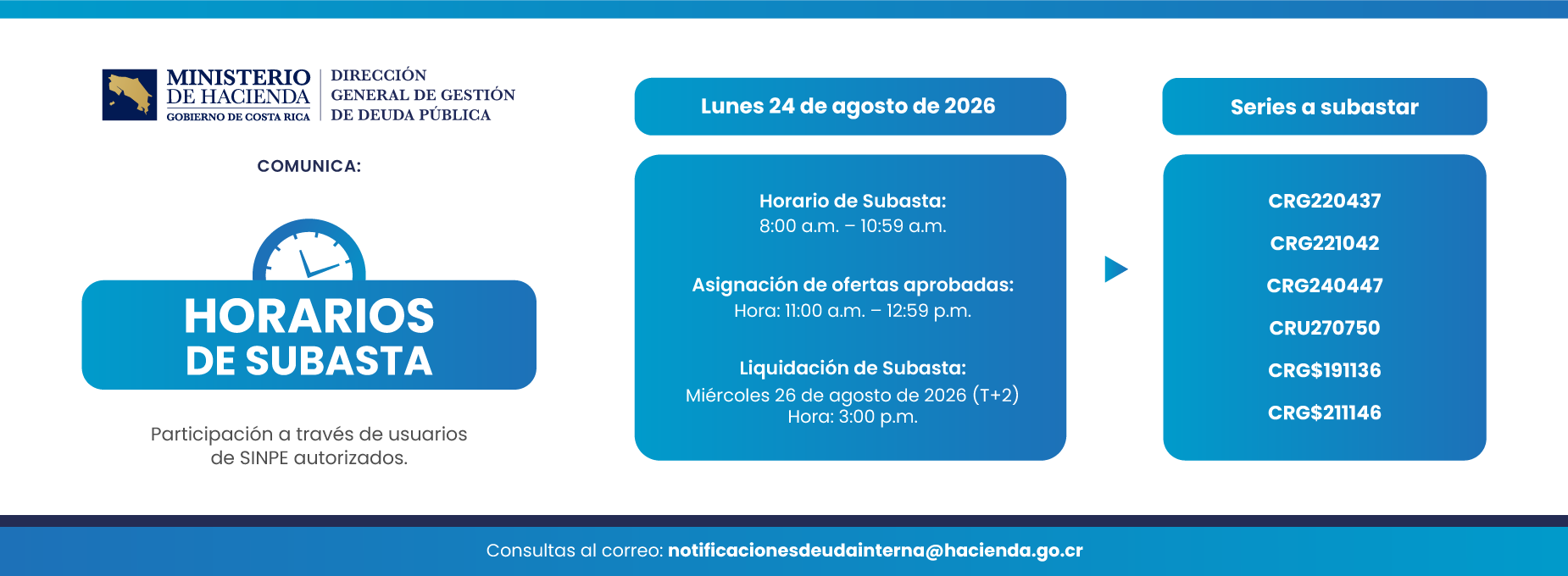  Subasta 24 agosto 2026 
