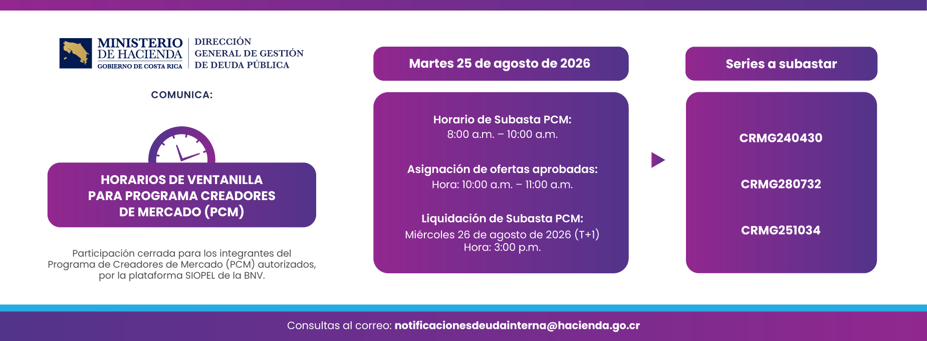  Subasta 25 agosto 2026 