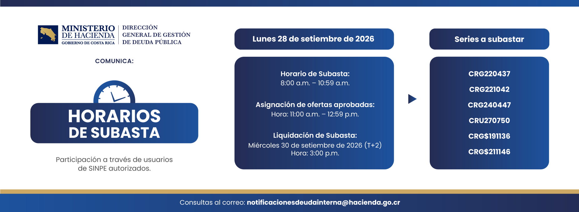  Subasta 28 setiembre 2026 