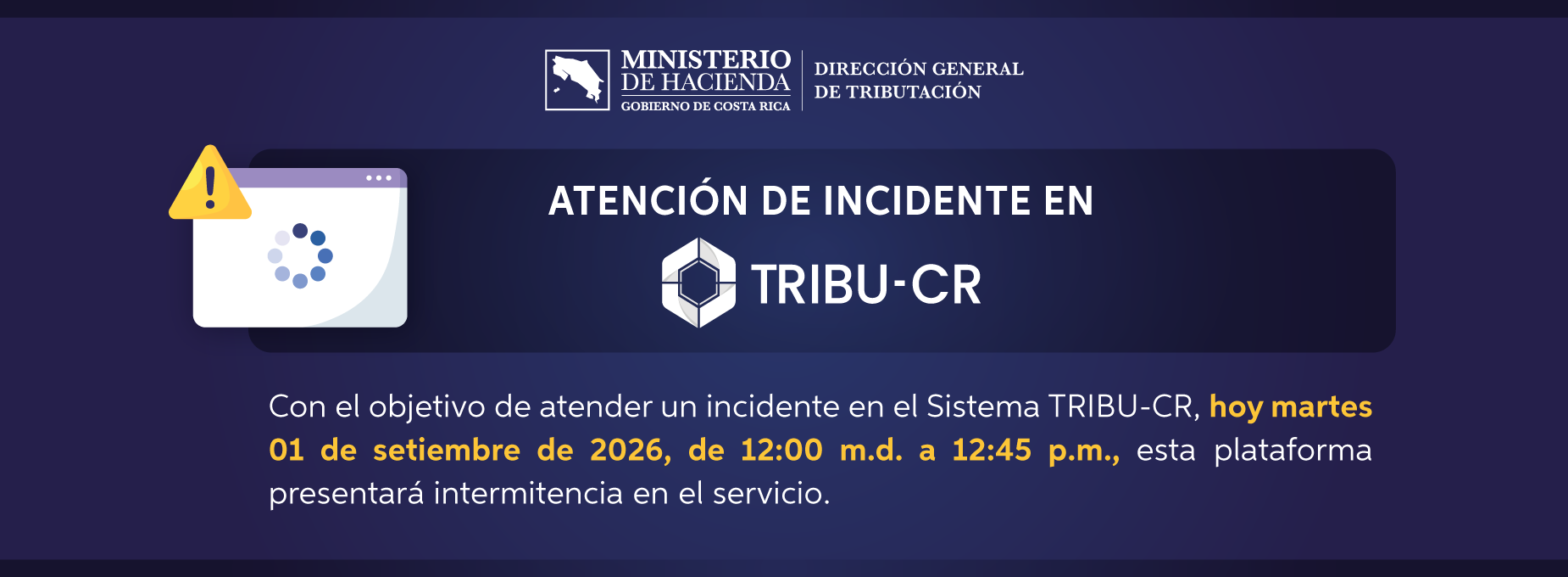  atencion incidente TRIBUCR   