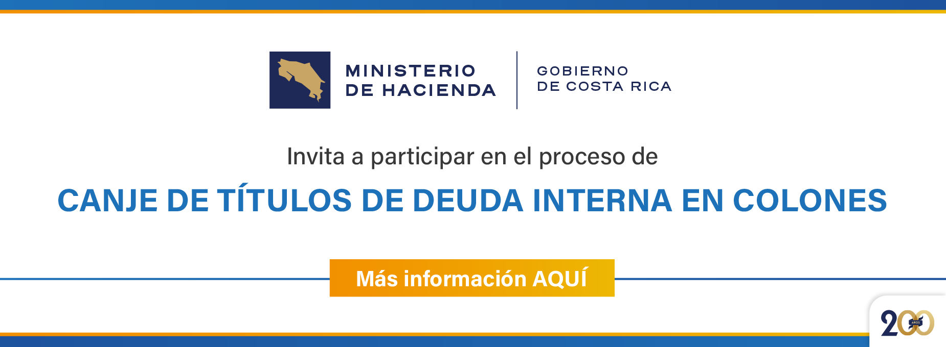   canje de deuda colones 2025  