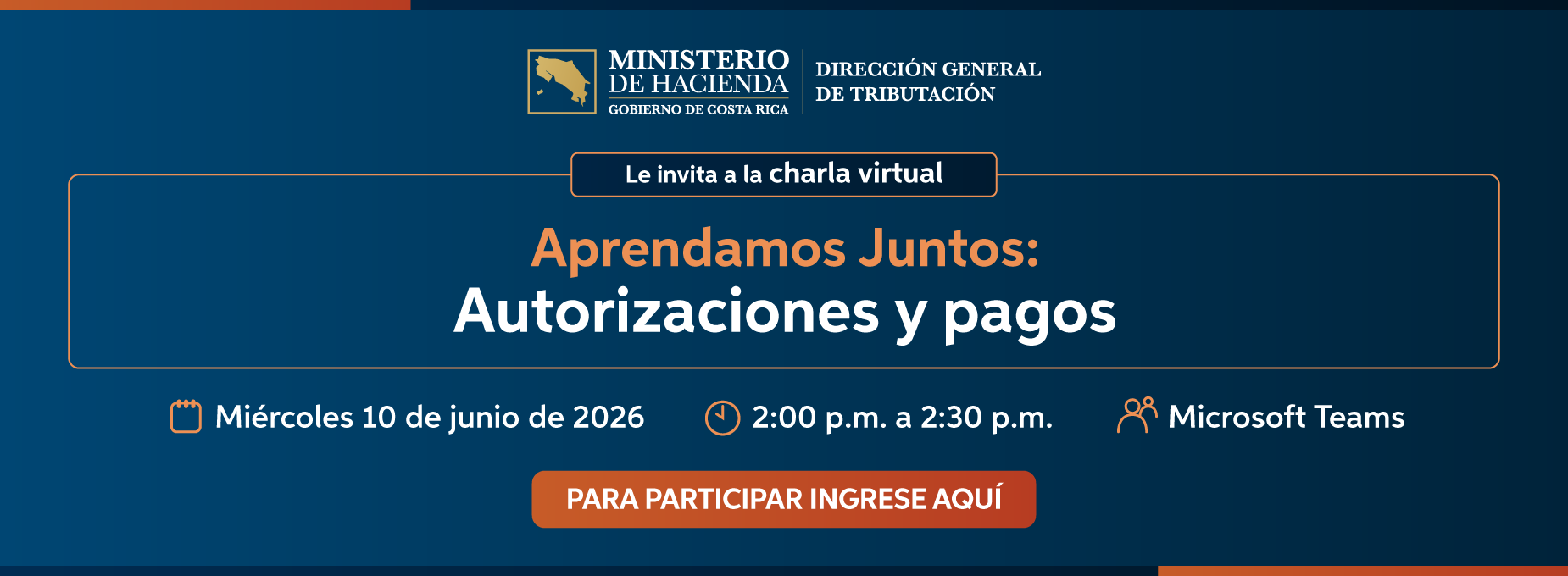   charla 10 junio 2026 Autorizaciones y pagos
