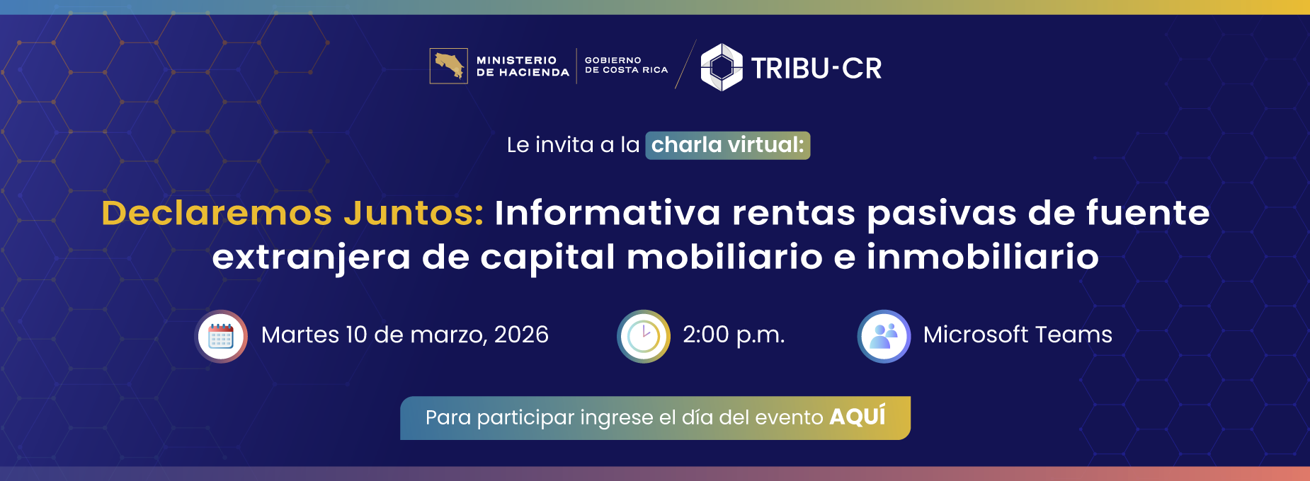  charla sobre rentas pasivas  