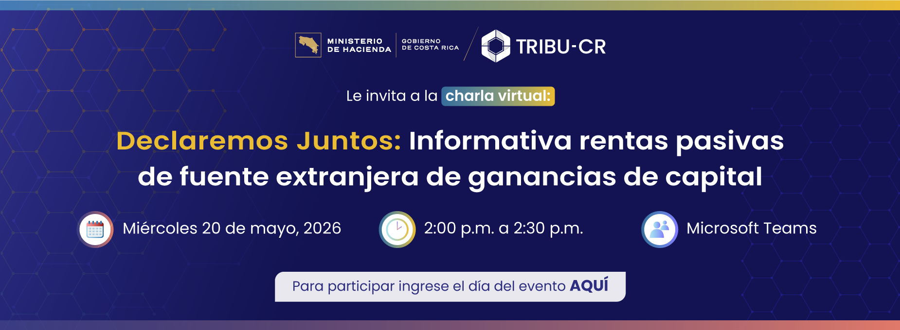  charla 20 de mayo rentas pasivas origen extranjero  