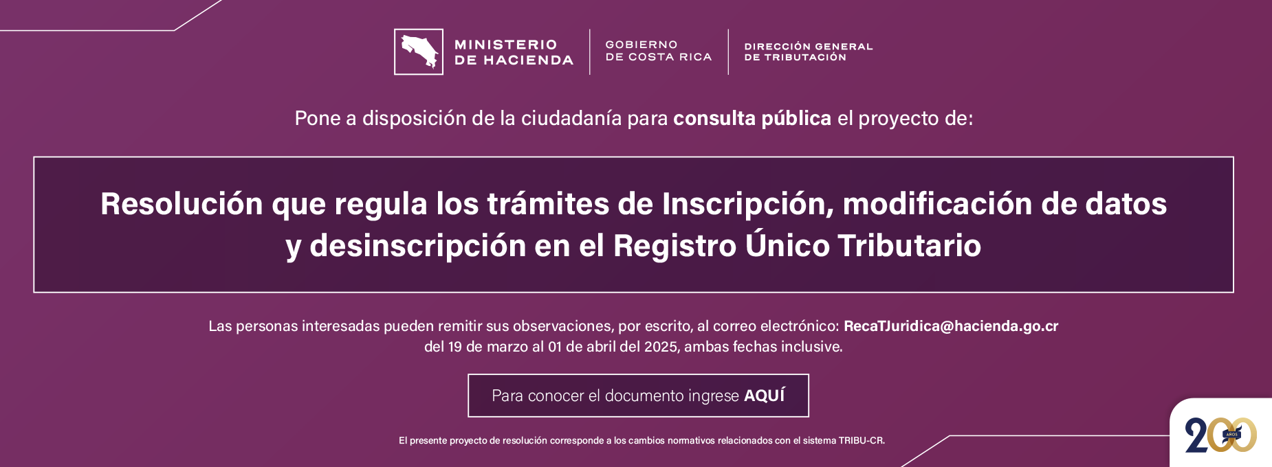   consulta publica 19 marzo