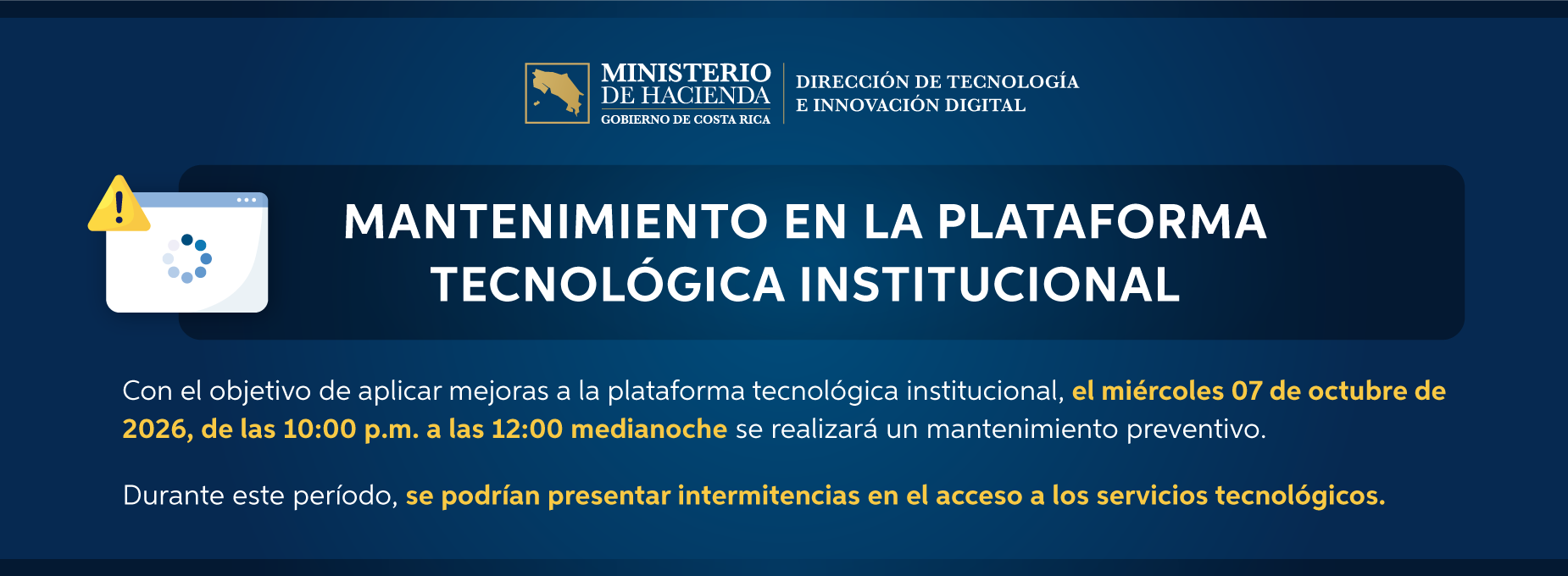  Mantenimiento 07 de Octubre 