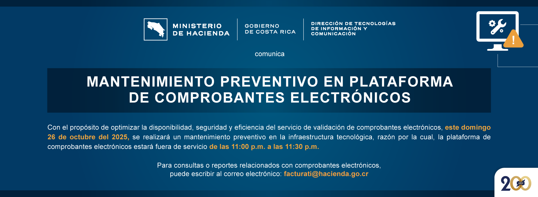  mantenimiento 26 octubre 2025   