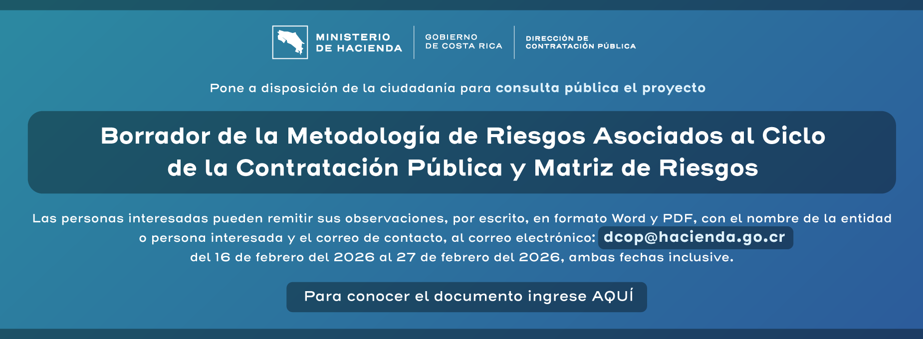   proyecto en consulta pública 