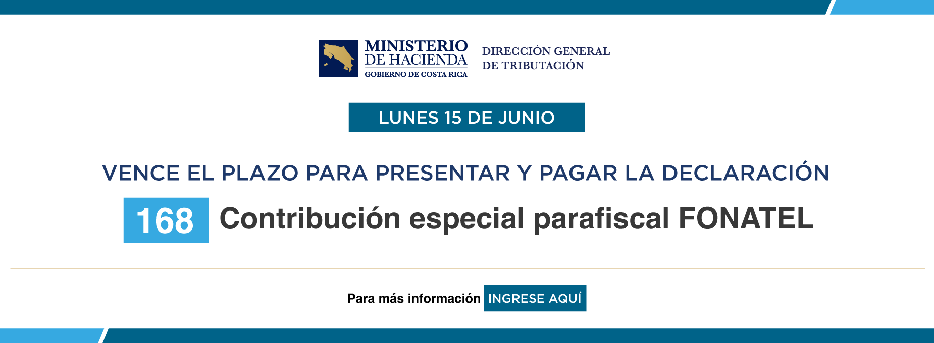   Vencimiento D-168 15 junio 2026 