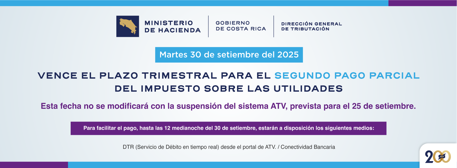  vencimiento Martes 30 setiembre 2025  