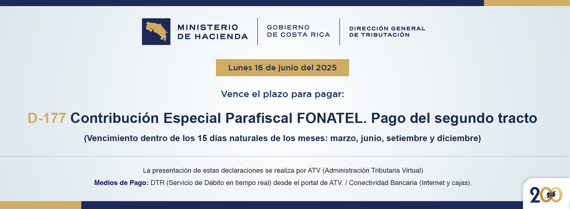    vencimiento Segundo tracto D177 2025  