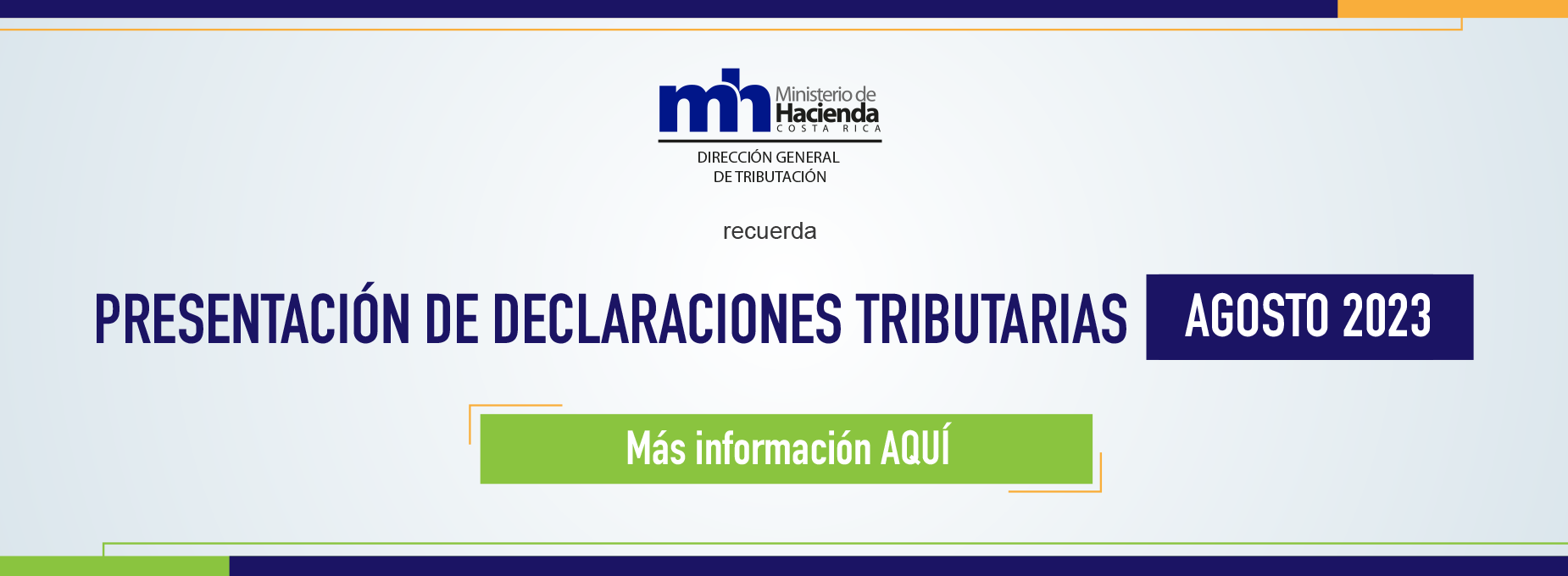 Declaraciones tributarias agosto