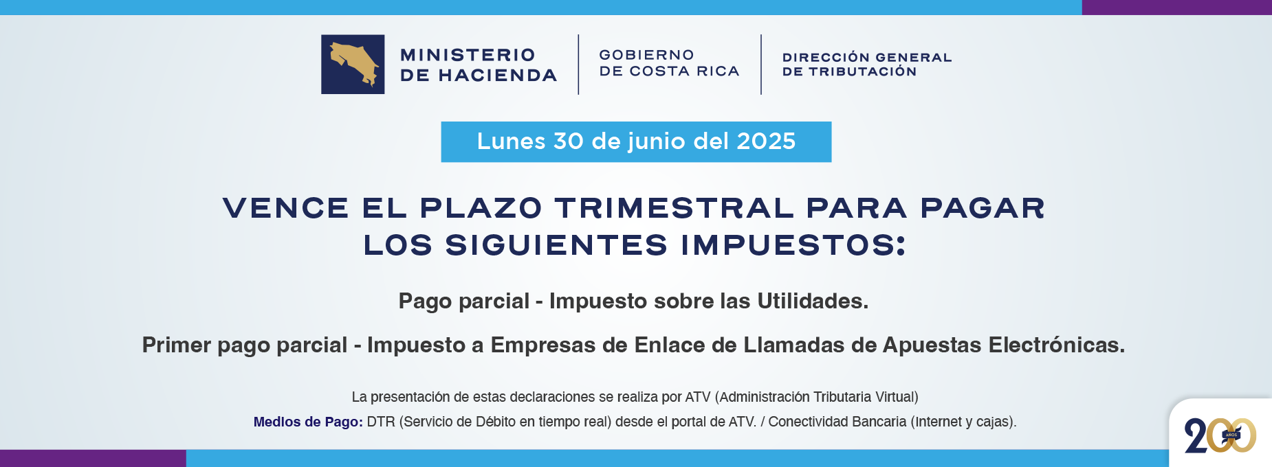  vencimiento trimestrales 30 junio 2025  