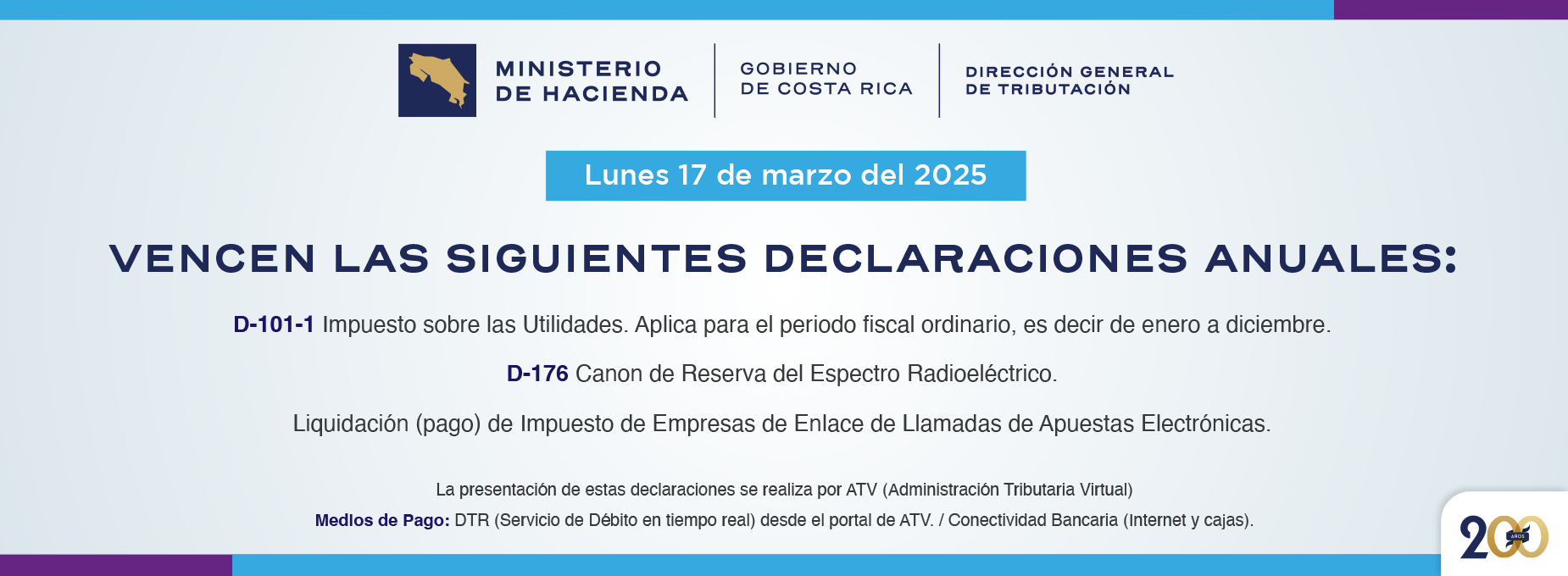   vencimientos anuales 17 marzo 2025  