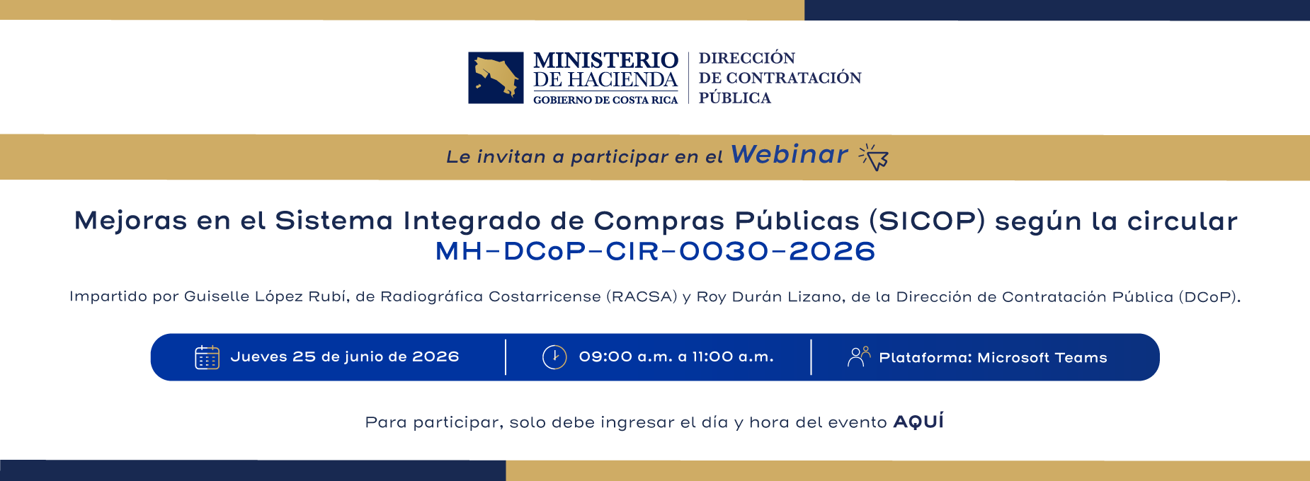  charla 25 de junio Mejoras en SICOP  