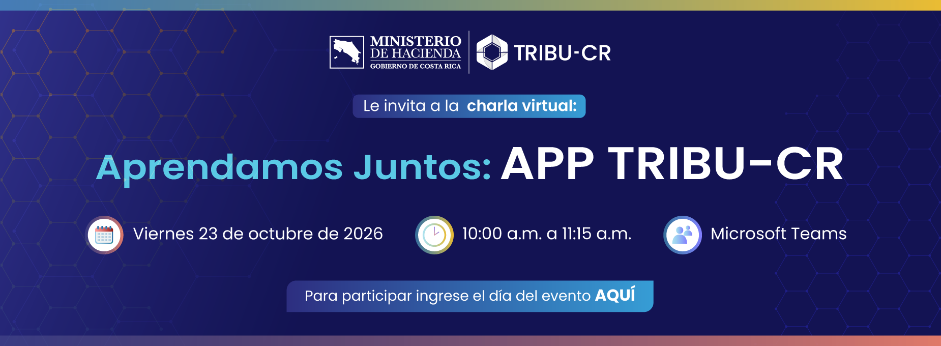  charla APP TRIBU-CR 23 octubre 2026 10 am 