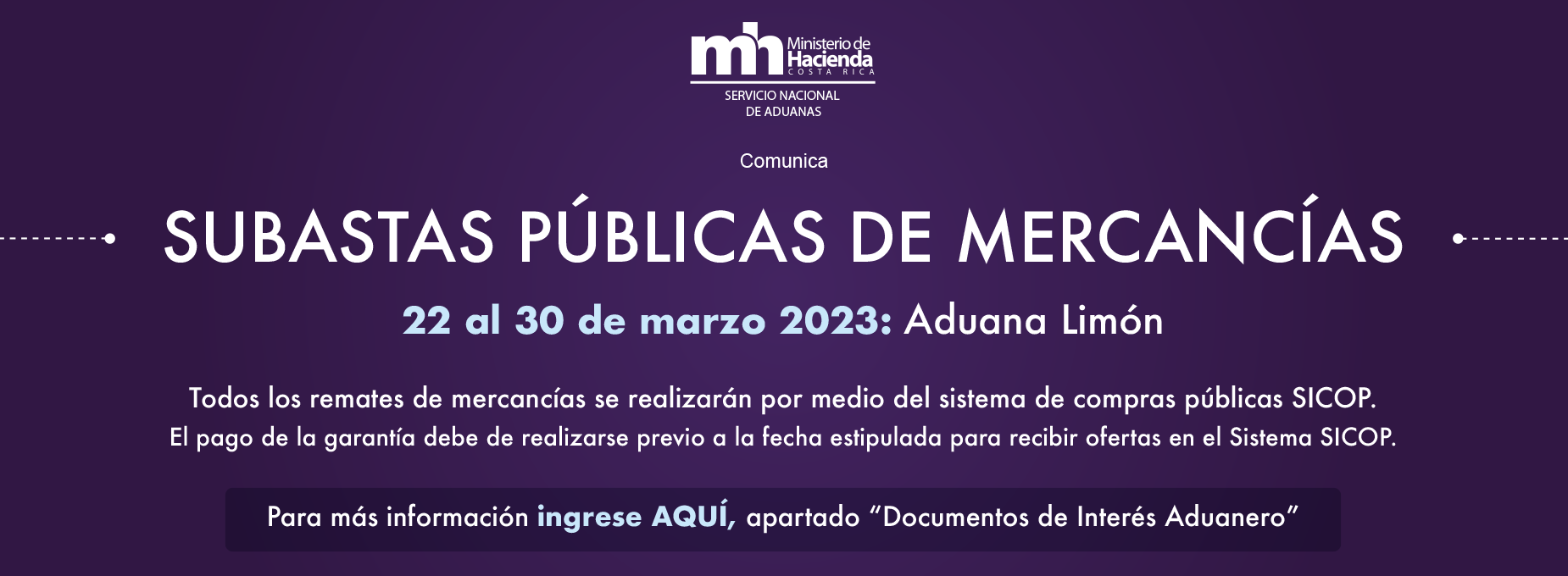 Subasta mercancias 22 30 marzo 2023