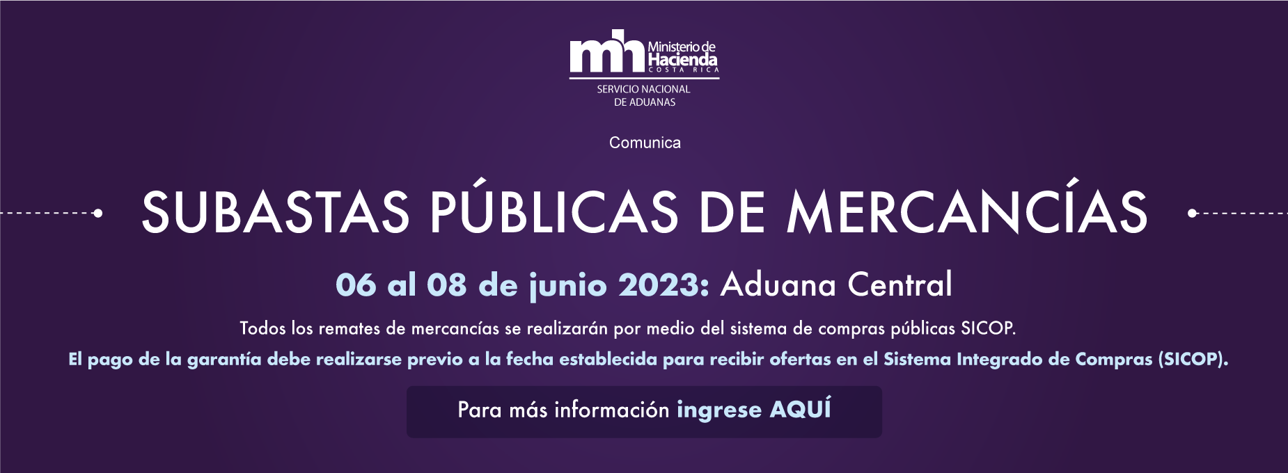 Subastas de mercancias Aduanas