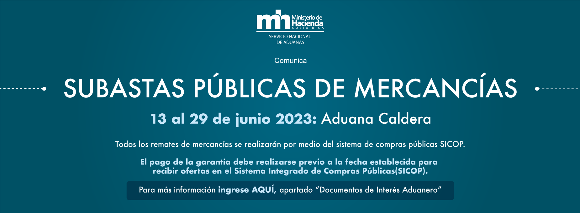 Subastas de mercancias Aduanas30 caldera