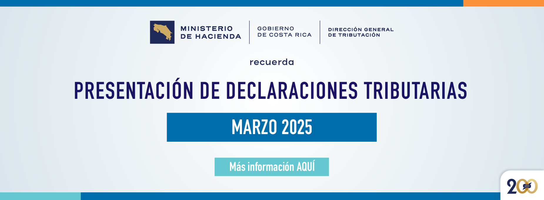  Presentación de declaraciones tributarias  