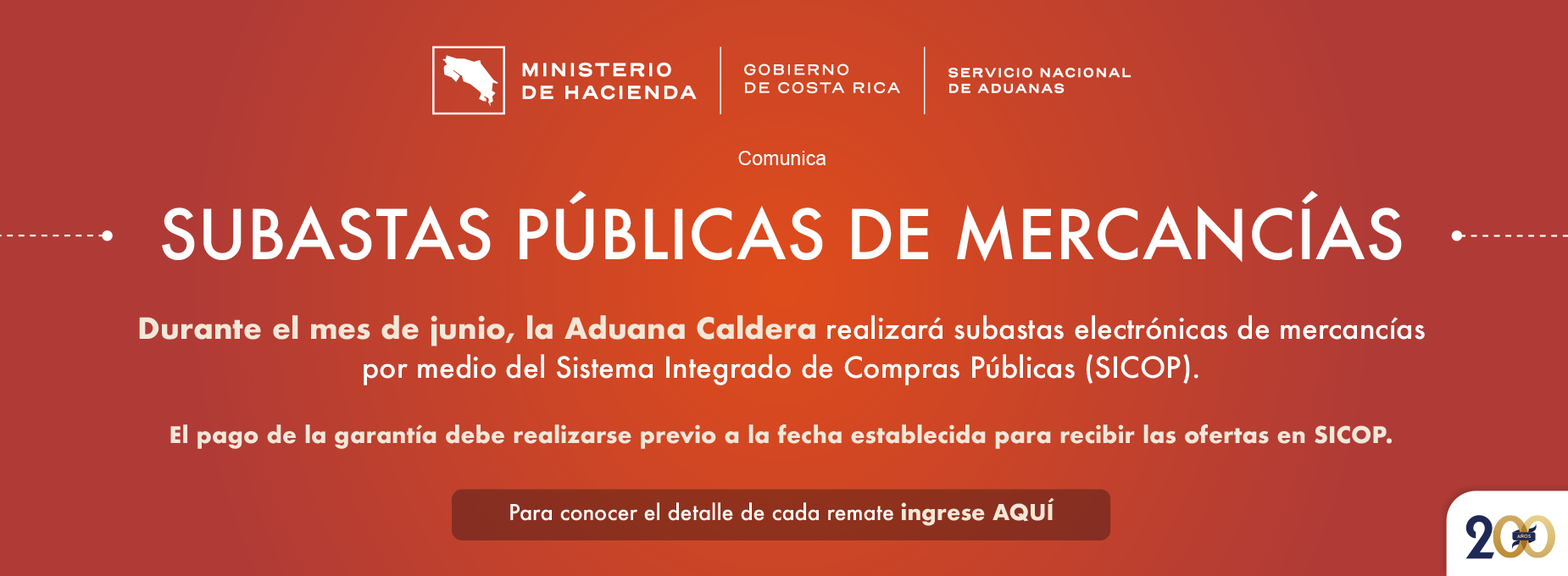   subasta Aduanas junio 2025  